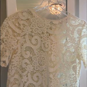 Nanette Lenore Ivory Lace Top